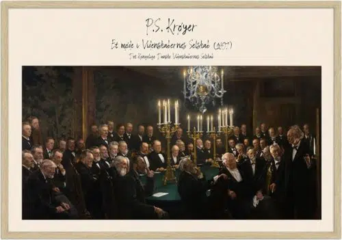 Et møde i Videnskabernes Selskab (1897) med ramme