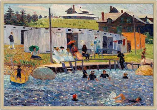 The Bathing Hour med ramme