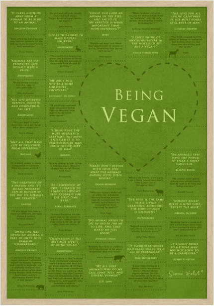 vegansk citatplakat