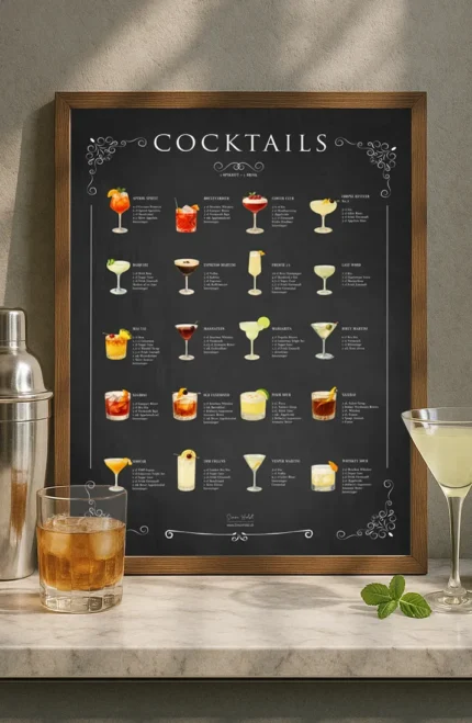 Cocktail Plakat