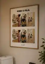 Find 5 fejl plakat