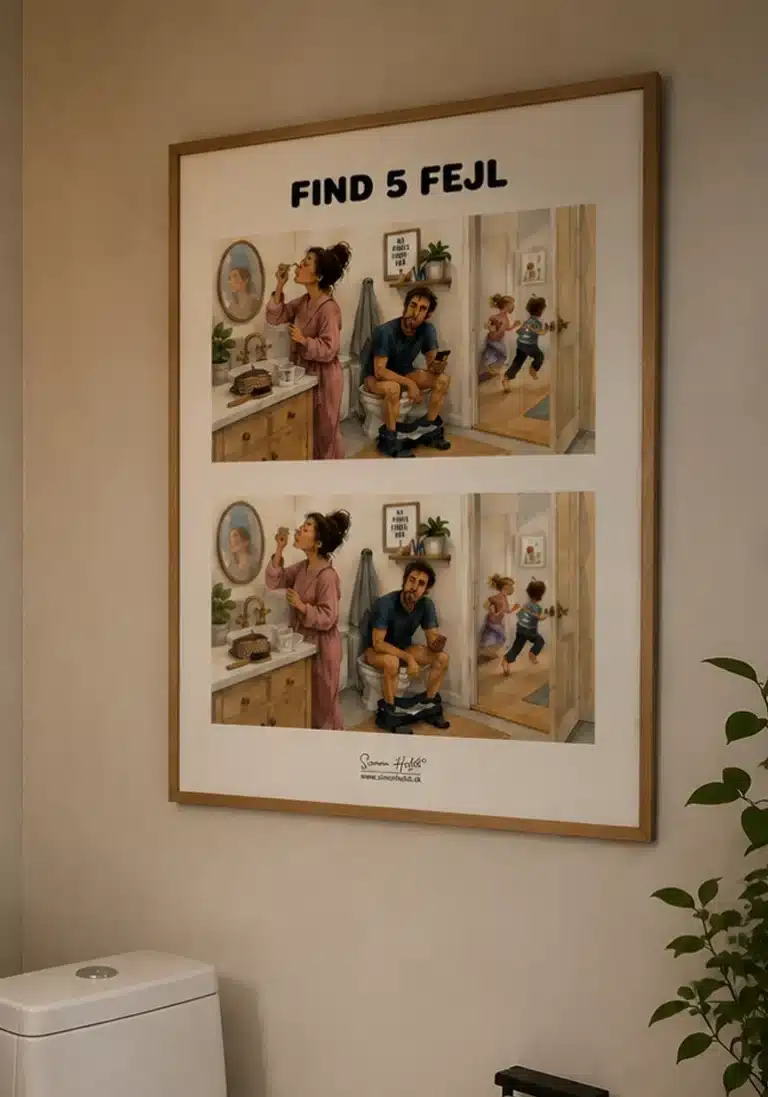 Find 5 fejl plakat