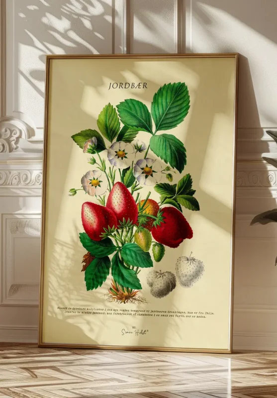 Jordbær Plakat