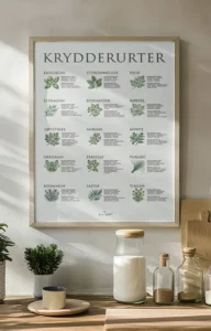 Krydderurte Plakat Mockup