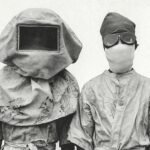 Masks worn during experiments with plague (1912)