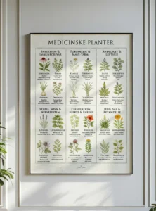 Medicinske Planter Plakat