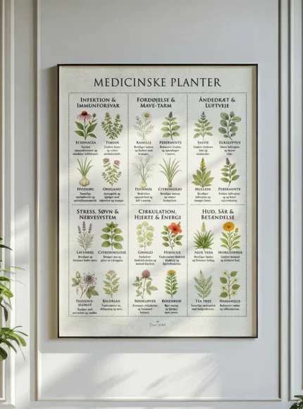 Medicinske Planter Plakat