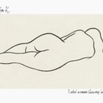 Naked woman showing her bottom