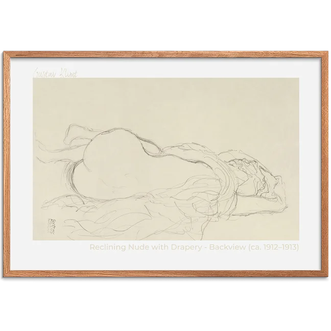 Reclining Nude with Drapery Backview