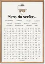 Toilet Kryds og Tværs – plakat til badeværelset – stilfuld vægdekoration