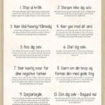 Plakat der viser 10 måder at elske sig selv på