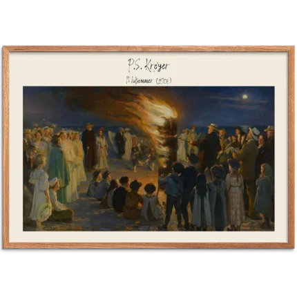 Sankt Hansblus på Skagen strand (1906)