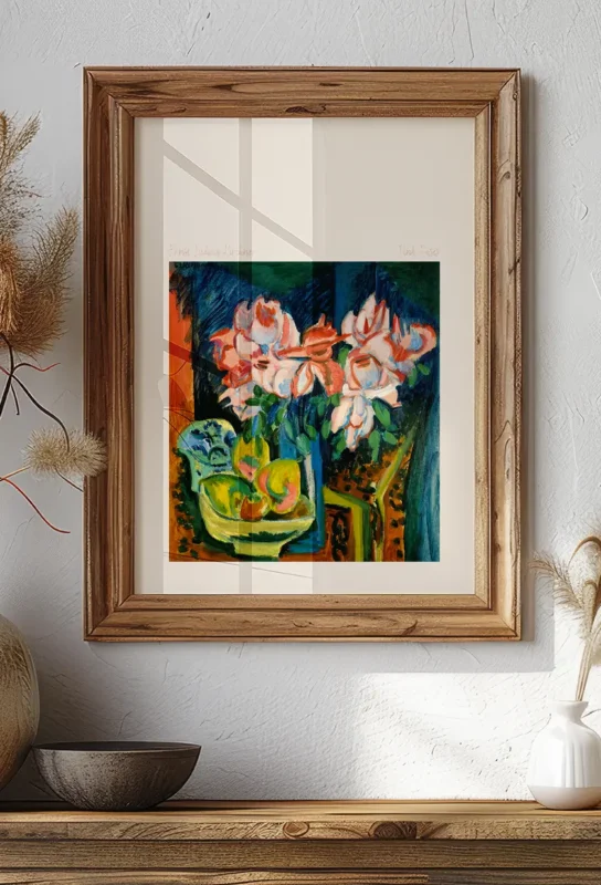 Pink Roses - Ernst Ludwig Kirchner