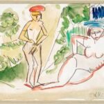 Two Bathers near the Woods