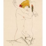Two women embracing