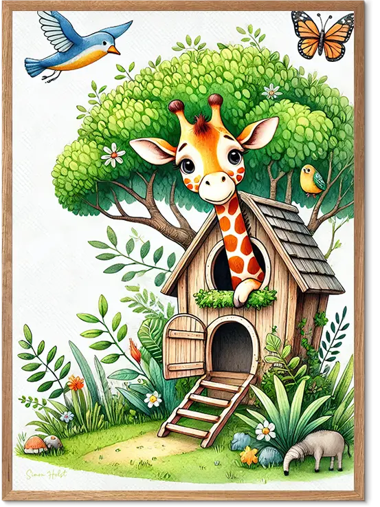 Giraf Plakat