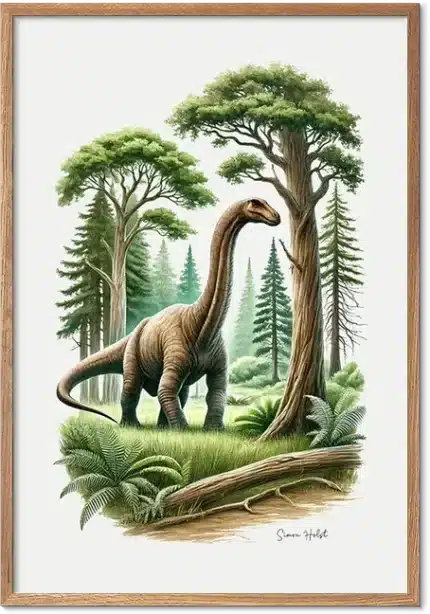 Brachiosaurus Plakat