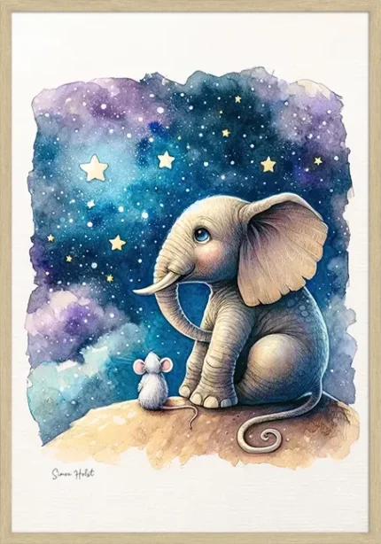 Elefant og mus Stjerneplakat