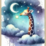 Giraf Akvarel Plakat