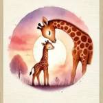 Giraf Børneplakat