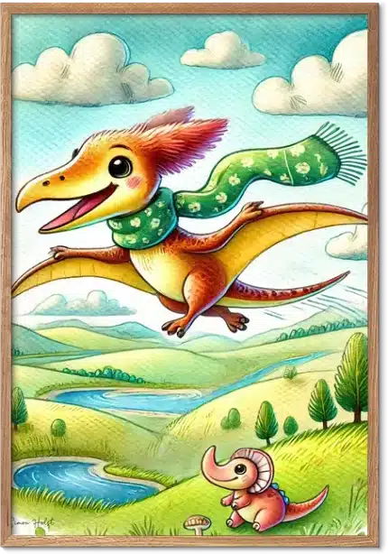 Pterodactyl Børneplakat