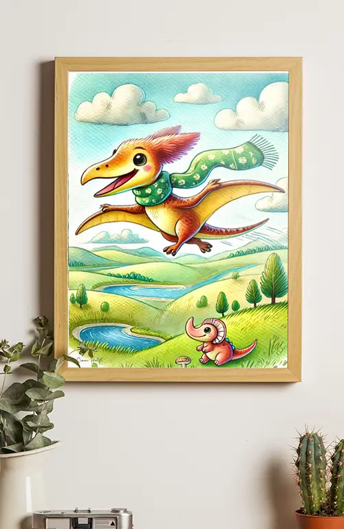 Pterodactyl Børneplakat