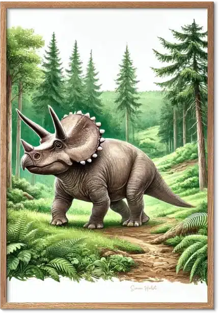 Triceratops Plakat