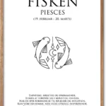 Fisken Stjernetegn Plakat