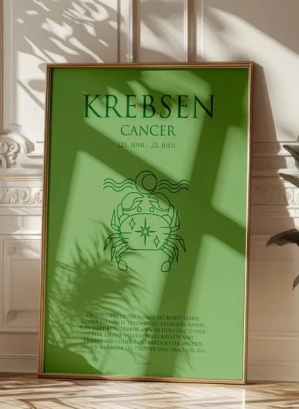 Krebsen Stjernetegn Plakat