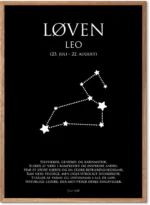 Løven Stjernetegn Plakat