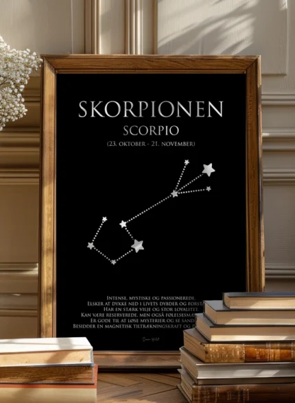 Skorpionen Stjernetegn Plakat