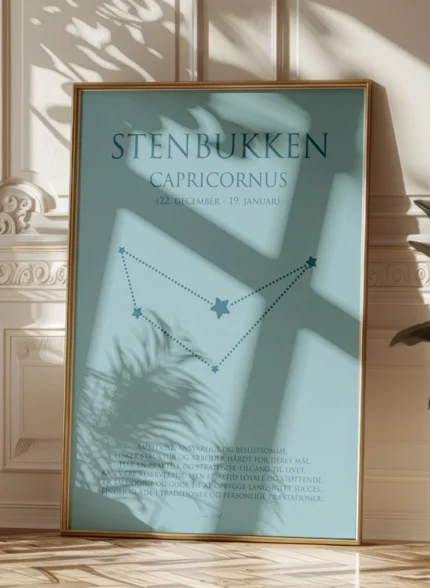 Stenbukken Stjernetegn Plakat