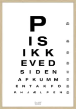 Synsplakat til toilettet