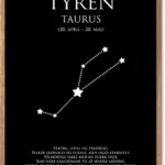 Tyren Stjernetegn Plakat
