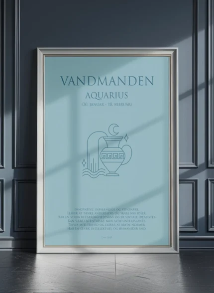 Vandmanden Stjernetegn Plakat