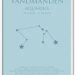 Vandmanden Stjernetegn Plakat
