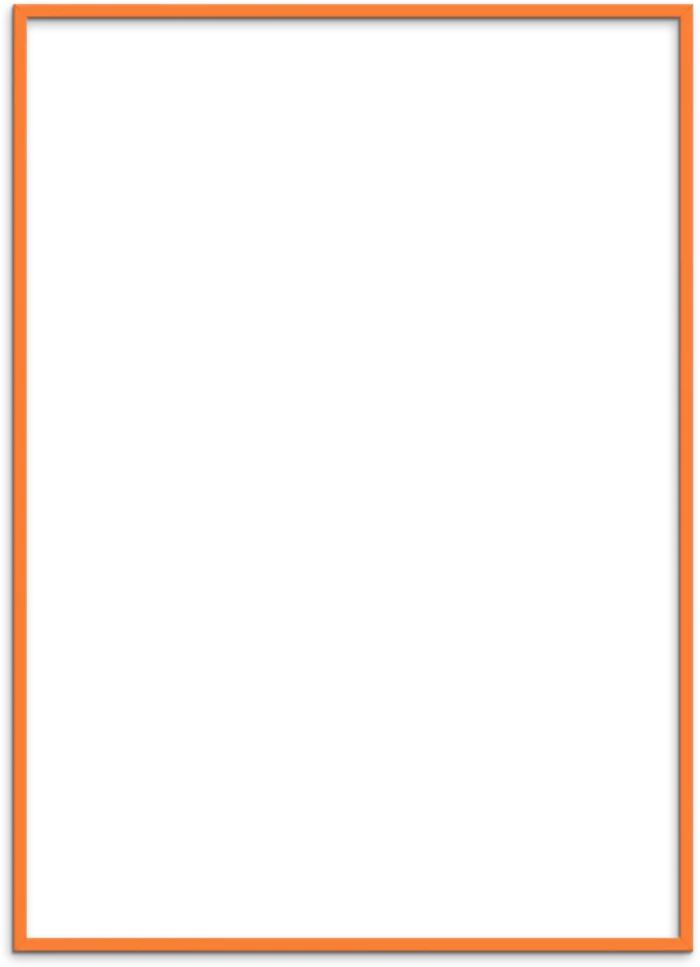 Orange Egetræsramme