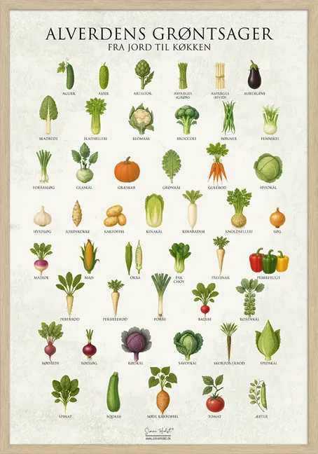 Grøntsag Plakat