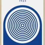 Bauhaus Blue Circles 1923 plakat