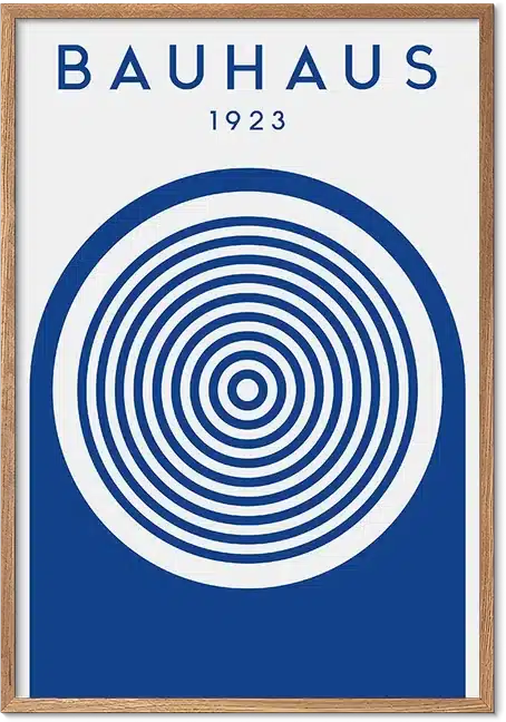 Bauhaus Blue Circles 1923 plakat