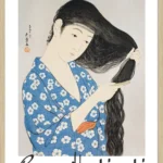 Woman Combing Her Hair - Goyo Hashiguchi