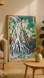 Amida Waterfall plakat fra Katsushika Hokusai