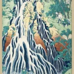 Amida Waterfall plakat fra Katsushika Hokusai