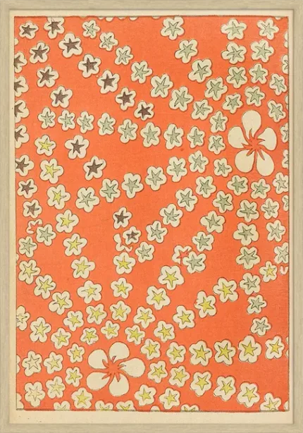 Blomstrende mønster af Furuya Kōrin