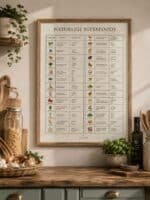 Naturlige vitaminer Plakat