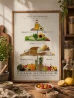 Vegansk Madpyramide Plakat