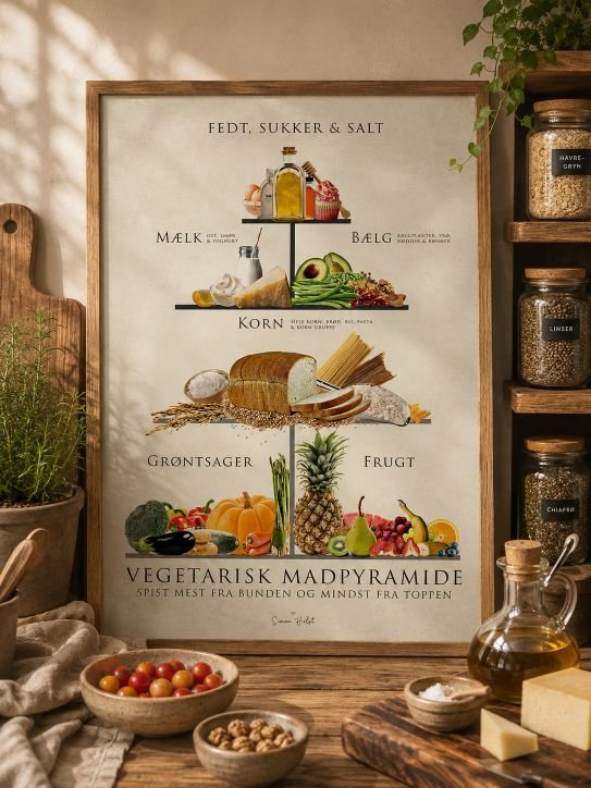 Vegetarisk Madpyramide